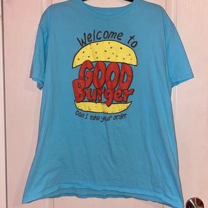 90S NICKELODEON GOOD BURGER BLUE GRAPHIC T SHIRT